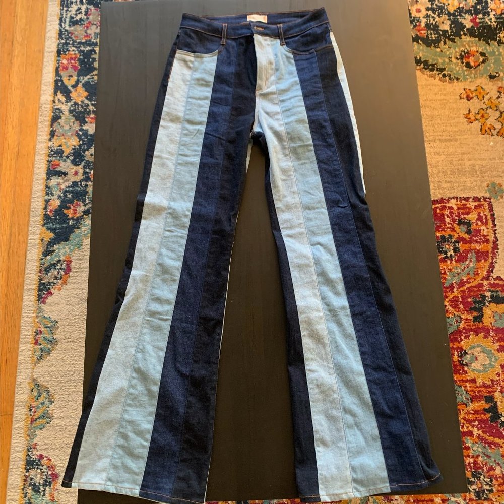 Altar'd State Stripped Flare Jeans